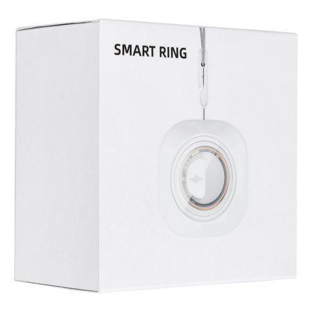 Smart Ring R11M- inteligentny pierścień ze stali ze stacją ładującą rozmiar 7 (17,3mm) czarny