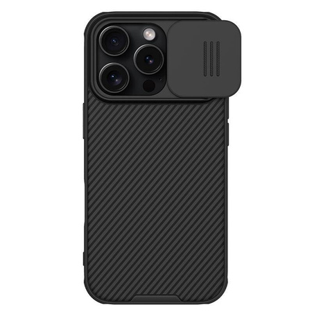 Nillkin CamShield Pro Case for iPhone 16 Pro with camera cover - black