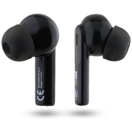 BMW M Metal M Logo Print ANC-ENC TWS Bluetooth Headphones - Black
