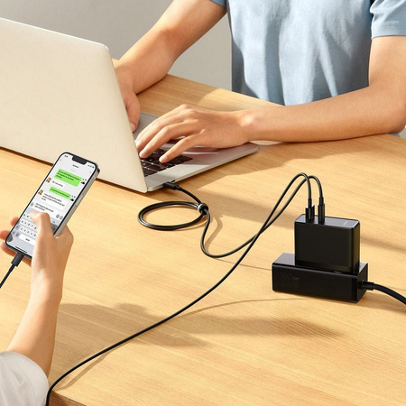 Baseus GaN5 Pro Fast Universal GaN USB Charger Type C / USB 100W PD3.0, QC4.0 +, AFC white (CCGP090201)