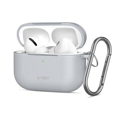 TECH-PROTECT SILICONE HOOK APPLE AIRPODS PRO 3 CRAYON GREY