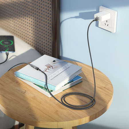 HOCO adapter Typ C (męski) do Typ C (żeński) U107 1,2m czarna