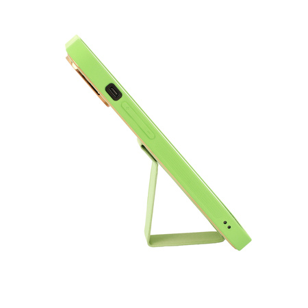 TEL PROTECT Leather Luxury Stand Case do Samsung Galaxy S22 Plus Miętowy