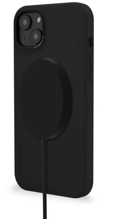 Decoded - Silikon-Schutzhülle für iPhone 14 Plus, kompatibel mit MagSafe (Anthrazit)