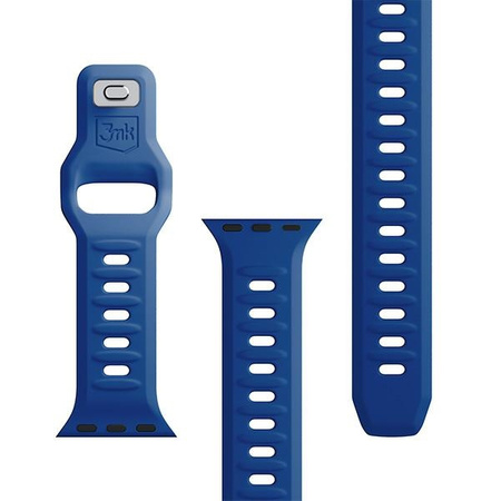 3MK Silicone Watch Strap Niebieski/Blue dla Apple Watch 42/44/45/49mm