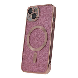 Nakładka Glitter Chrome Mag do iPhone 12 Pro Max 6,7" różowa
