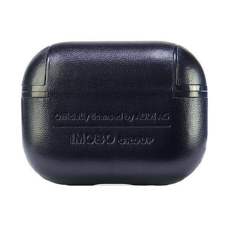 Original Handyhülle APPLE AIRPODS PRO 2 Audi Leather Big Logo Cover (AU-APP2-GT/D3-BK) schwarz