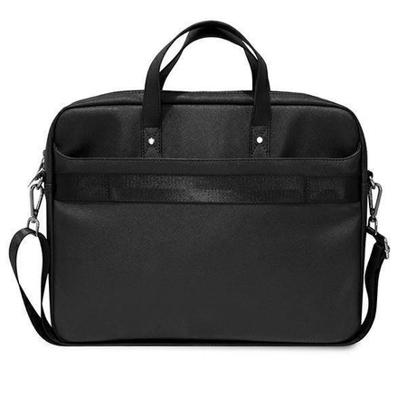 Original Handyhülle LAPTOP 16" Guess Saffiano Hot Stamp Triangle Logo schwarz