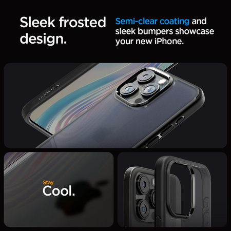 SPIGEN ULTRA HYBRID IPHONE 15 PRO FROST BLACK