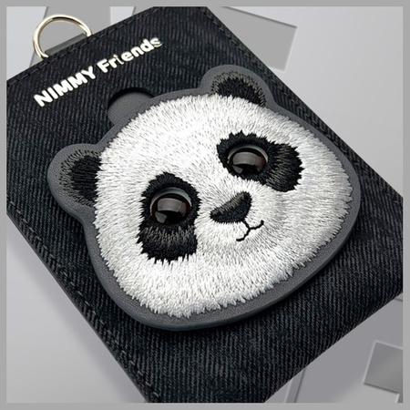 Nimmy portfel na karty czarny/black Glasses Panda