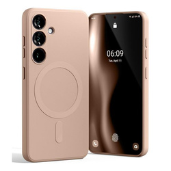 Mercury Semi-Silicon Magsafe Samsung S24 FE, PINK SAND / PUDROWY RÓŻ