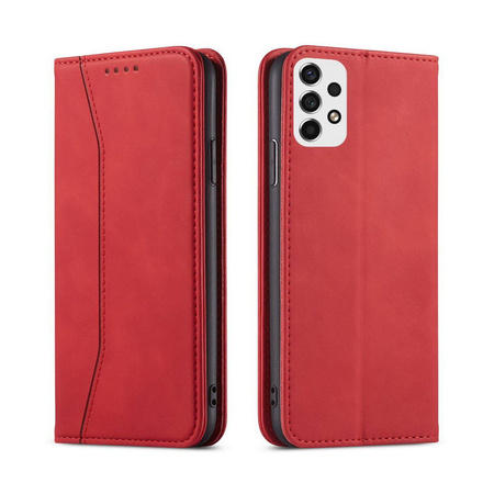 Magnet Fancy Case Case für Samsung Galaxy A53 5G Beutel Brieftasche Kartenhalter Rot