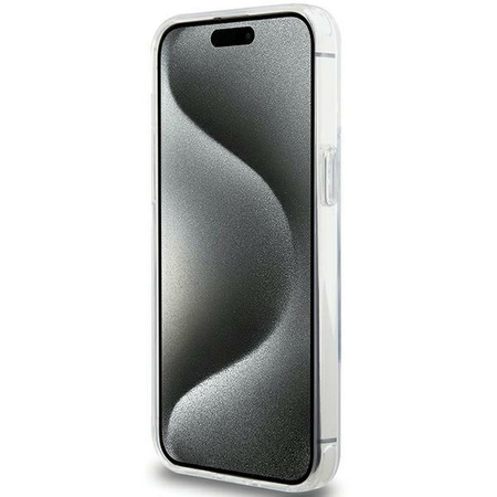 Etui Karl Lagerfeld Ring Stand Karl Head MagSafe do iPhone 15 Pro Max - białe