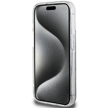 Original Handyhülle APPLE IPHONE 15 PRO MAX Guess hardcase IML GCube MagSafe (GUHMP15XHGCUSTGK) schwarz