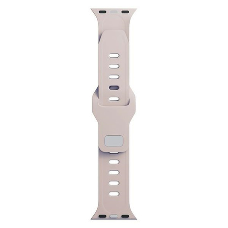 3MK Silicone Watch Strap różowobeżowy/ latte dla Apple Watch 42/44/45/49mm