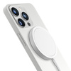 Apple iPhone 15 Pro - 3mk Hardy Silikon MagCase Silber-Weiß