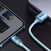 Baseus Crystal Shine Series USB cable - Lightning 2,4A 20W 2m blue (CAJY001203)