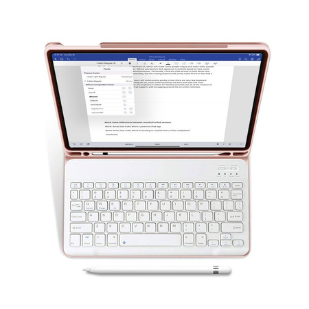Etui IPAD 10.9 2022 Tech-Protect SC Pen + Keyboard różowe