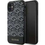 Guess GUHMN61HGCFSEK iPhone 11 / Xr 6.1" black/black hardcase GCube Stripes MagSafe