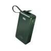 Powerbank SBS 10000 mAh 20W mit integriertem USB-C-Kabel und Digitalanzeige - grün