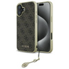 Original Handyhülle IPHONE 16 Guess Hardcase 4G Charms Collection (GUHCP16SGF4GBR) braun