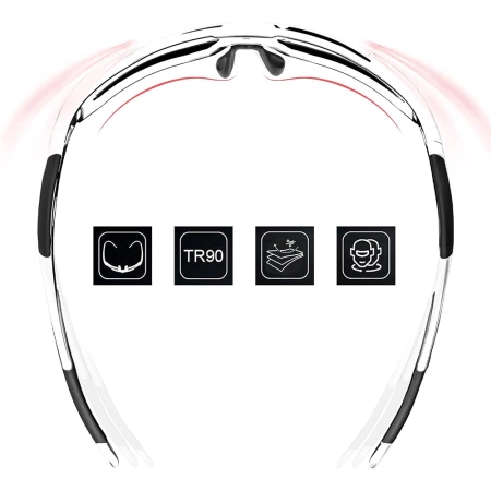 Rockbros 10183 polarisierende Fahrradbrille – blau