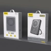 Dudao K28 10000 mAh PD 22,5 W MagSafe Powerbank mit Metallgehäuse und Ringständer - Grau