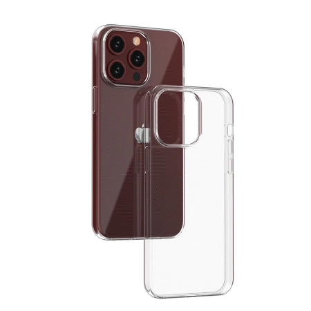iPhone 15 Pro Max case from the Ultra Clear series in transparent color