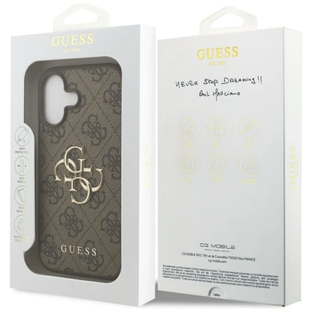 Guess 4G Big Logo Case for iPhone 17 - Brown