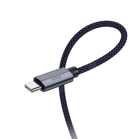 HOCO kabel Typ C do Typ C 60W U134 1,2m ciemny niebieski
