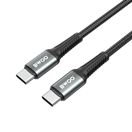 BWOO Pleciony kabel USB-C do USB-C 60W, 3 m