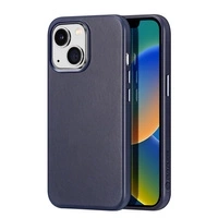 Dux Ducis Naples Hülle für iPhone 14 Plus magnetische Lederhülle MagSafe blau