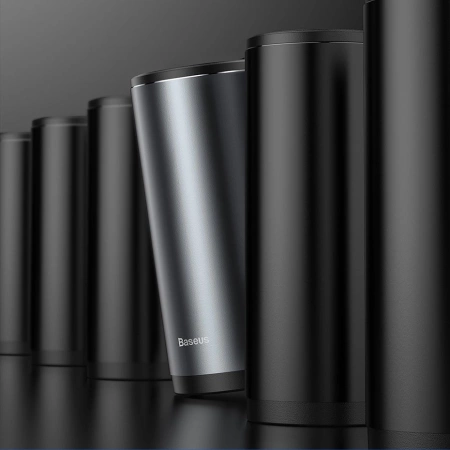 Baseus samochodowy mini kosz na śmieci z pokrywką do auta czarny (CRLJT-01)