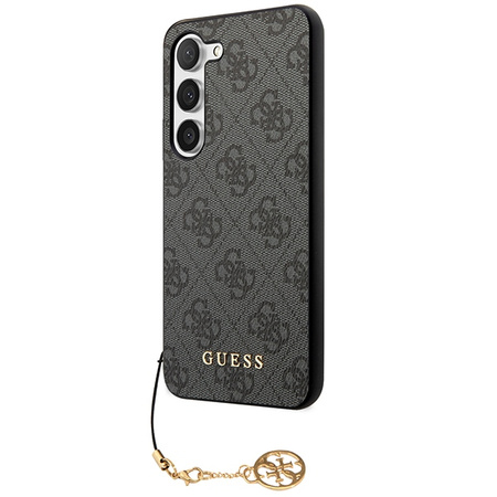 Guess 4G Charms Collection Hülle für Samsung Galaxy S24+ - Schwarz