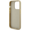 Guess Glitter Script Big 4G case for iPhone 15 Pro - gold