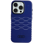 Audi IML MagSafe Case iPhone 15 Pro 6.1" niebieski/navy blue hardcase AU-IMLMIP15P-A6/D3-BE