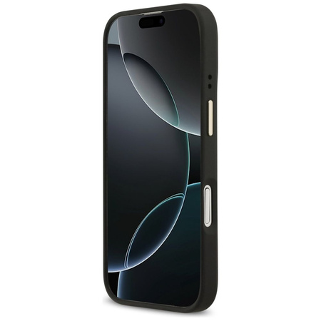 GUESS futerał do IPHONE 17 kompatybilny z MagSafe GUHMP17SPG4SEMCK (PU W/ 4G Stripe) czarny