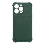 Card Armor Case cover for Samsung Galaxy A22 4G card wallet Air Bag armored housing green