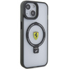 Ferrari FEHMP15SUSCAK iPhone 15 6.1&quot; black/black hardcase Ring Stand 2023 Collection MagSafe