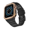 Schutzarmband für Apple Watch 38/40/41 mm Panzergehäusearmband - Schwarz, Roségold