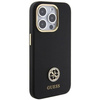 Original Handyhülle APPLE IPHONE 15 PRO MAX Guess Hardcase Silicone Logo Strass 4G (GUHCP15XM4DGPK) schwarz