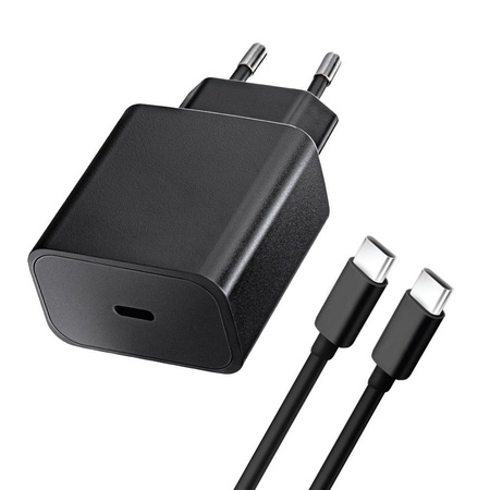 Ładowarka Sieciowa Blue Star ze złączem USB C i kablem typ C - 3A 25W z funkcją ładowania PD i QC 4.0