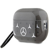Original Handyhülle APPLE AIRPODS PRO 2 Mercedes Cover Large Star Pattern (MEAP28DPMGS) schwarz