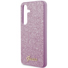 Guess Glitter Script case for Samsung Galaxy S24 - purple