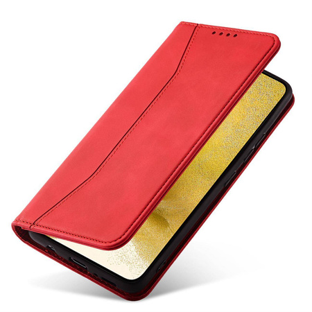 Magnet Fancy Case für Samsung Galaxy S23+ Flip Cover Wallet Stand rot