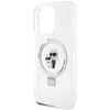Karl Lagerfeld KLHMP14LHMRSKCH iPhone 14 Pro 6.1&quot; white/white hardcase Ring Stand Karl&amp;Choupette MagSafe