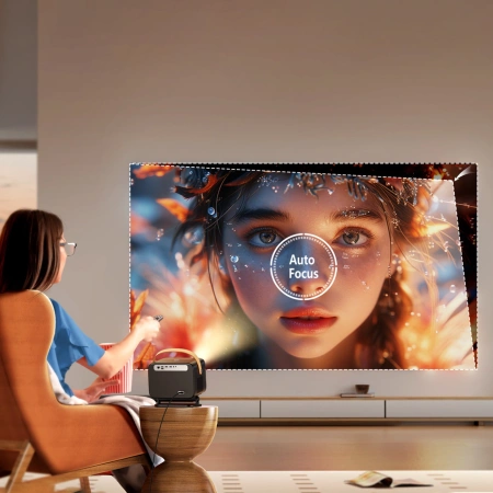 Yaber U12 LCD FullHD 1080p Multimedia-Projektor mit Stereo-Lautsprechern - Schwarz