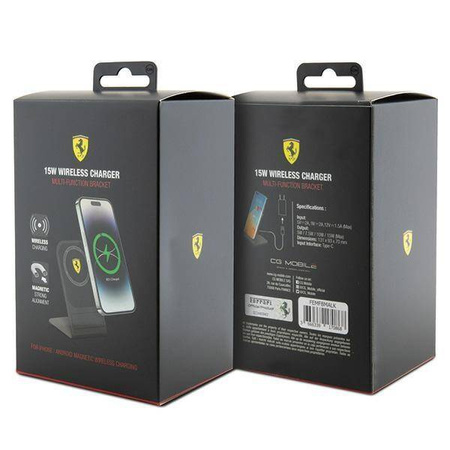 Ładowarka indukcyjna Ferrari 2023 Collection MagSafe 15W - czarna