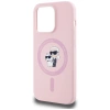 Karl Lagerfeld Silicone Karl&amp;Choupette MagSafe iPhone 14 Pro Case - Pink