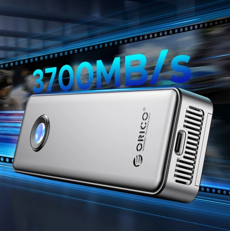 Kieszeń dyskowa M.2 NVME USB-C 3.2 20Gbps - srebrna